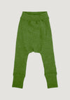 Pantaloni dublați din lână merinos - Garden Moss Green