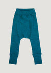 Pantaloni dublați din lână merinos - Seabreeze Teal