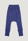 Pantaloni dublați din lână merinos - Twilight Blue