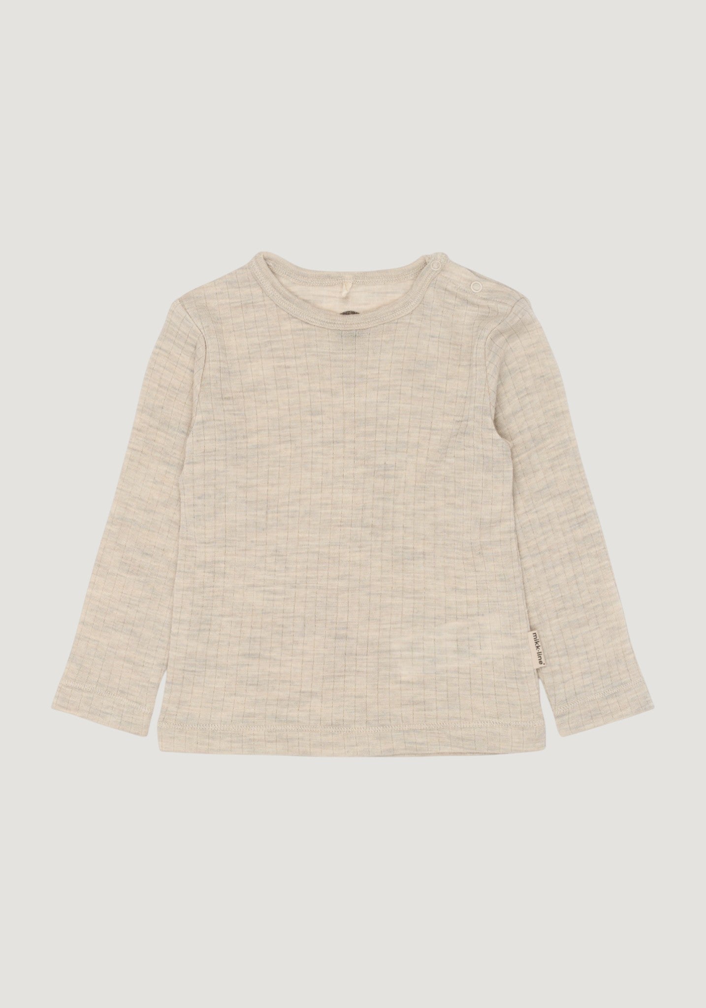 Bluză din lână merinos - Melange White