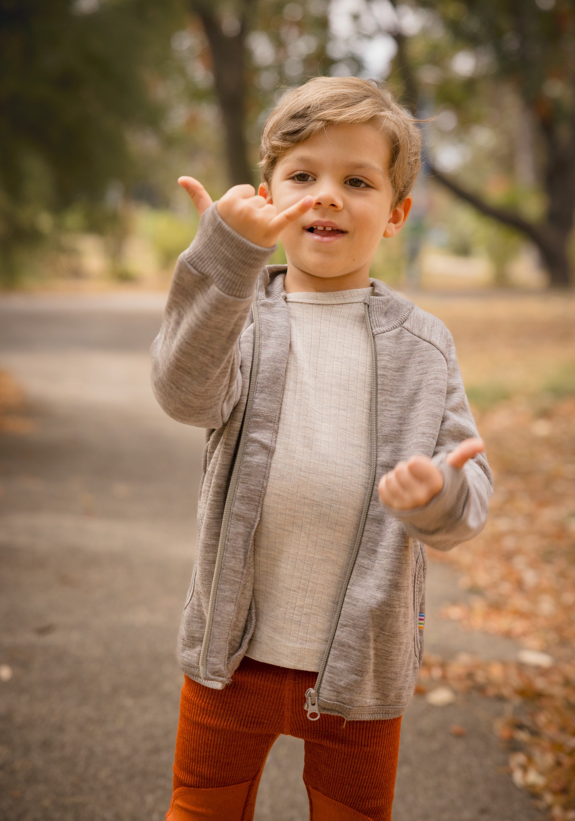 Bluză din lână merinos - Melange White