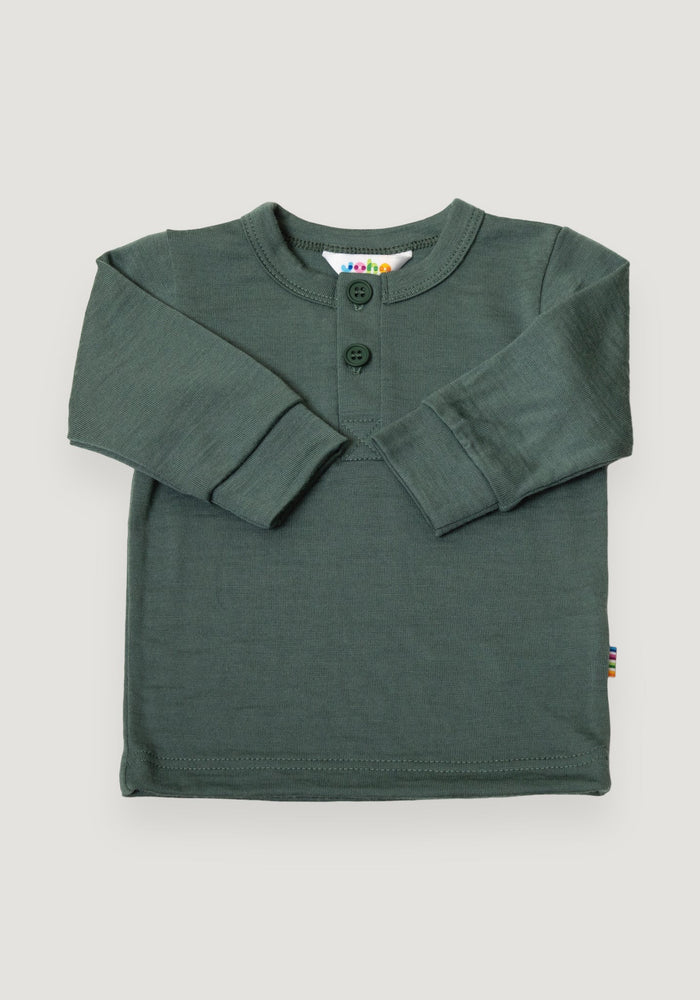 Bluză lână merinos - Single Wool Dark Green 90