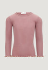 Bluză seamless lână merinos - Atlantic Frill Rose