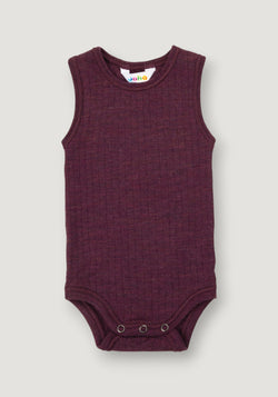 Body lână merinos - Basic Plum 70