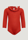 Body seamless mătase - Beauty Poppy Red Minimalisma HipHip.ro