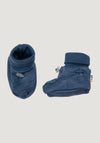 Botoșei dublați cu stopper anti-alunecare din lână merinos și bambus - Propeller Dark Denim