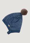 Căciulă din lână merinos și bambus - Propeller Dark Denim
