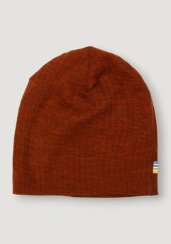 Căciulă dublată din lână merinos - Basic Russet 50 cm