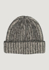 Căciulă femei din alpaca și bumbac Pima - Ilona Grey/Anthracite