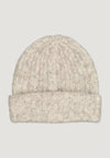 Căciulă femei din alpaca și bumbac Pima - Ilona White/Grey