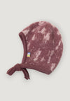 Căciulă fleece din lână merinos - Graphic Camo Bordeaux Joha HipHip.ro