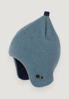 Căciulă fleece din lână merinos - Inka Storm Blue 51 cm