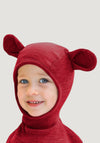 Cagulă lână merinos - Teddy Bear Wild Pomegranate