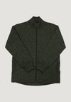 Cardigan brushed din lână merinos - Moss Green