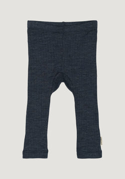 Colanți din lână merinos - Melange Blue Nights