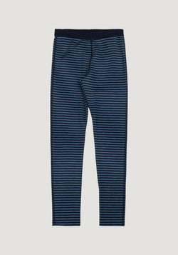 Colanți din lână merinos - Mini Stripe Blue