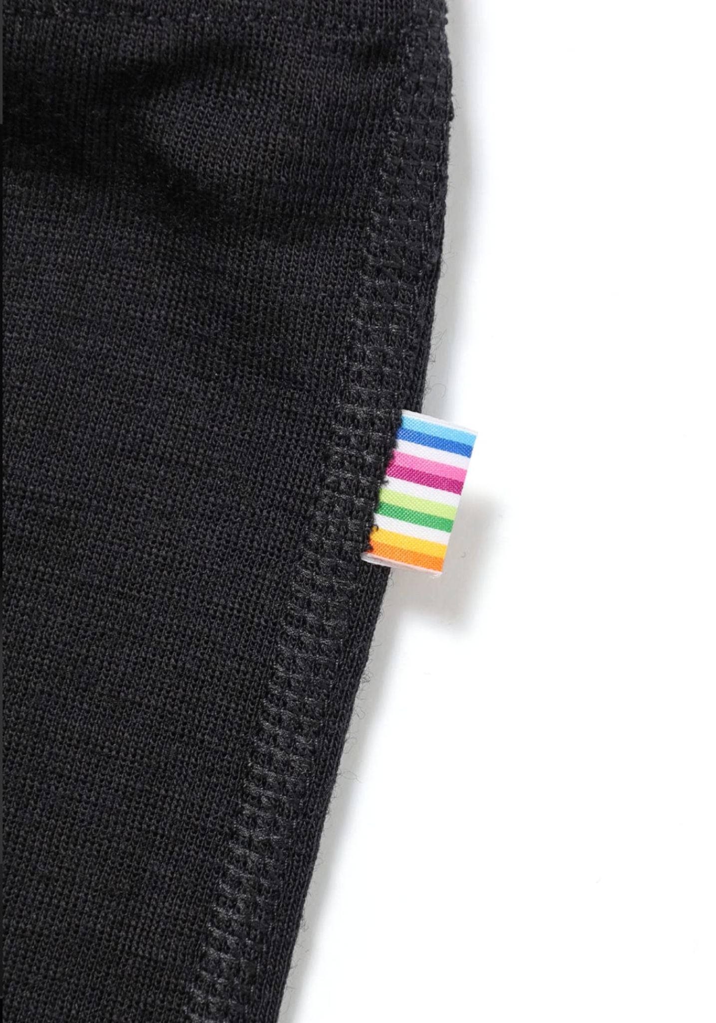 Colanți din lână merinos și mătase - Black