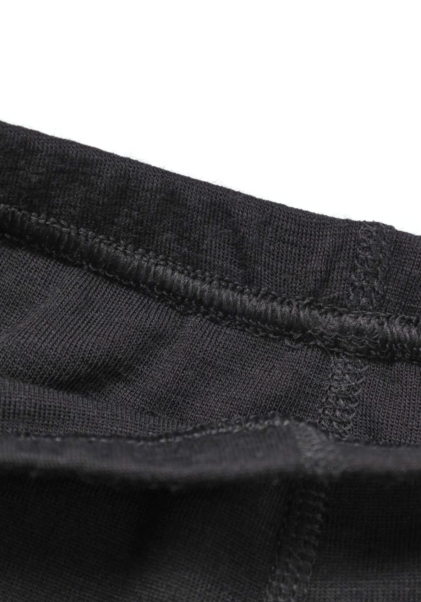 Colanți din lână merinos și mătase - Black