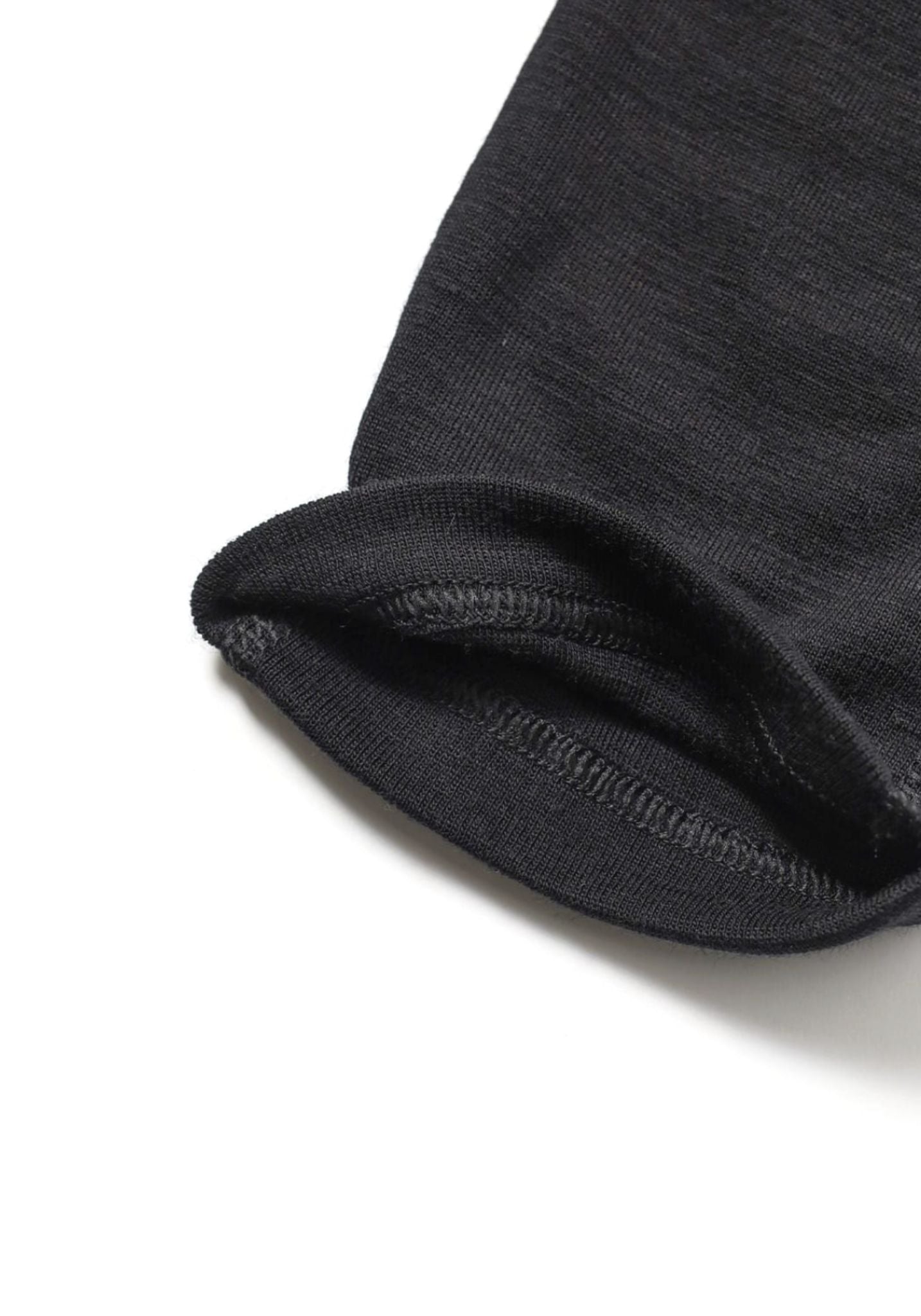 Colanți din lână merinos și mătase - Black