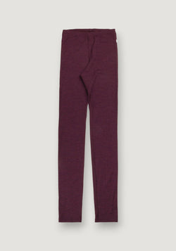 Colanți femei din lână merinos - Basic Plum XS