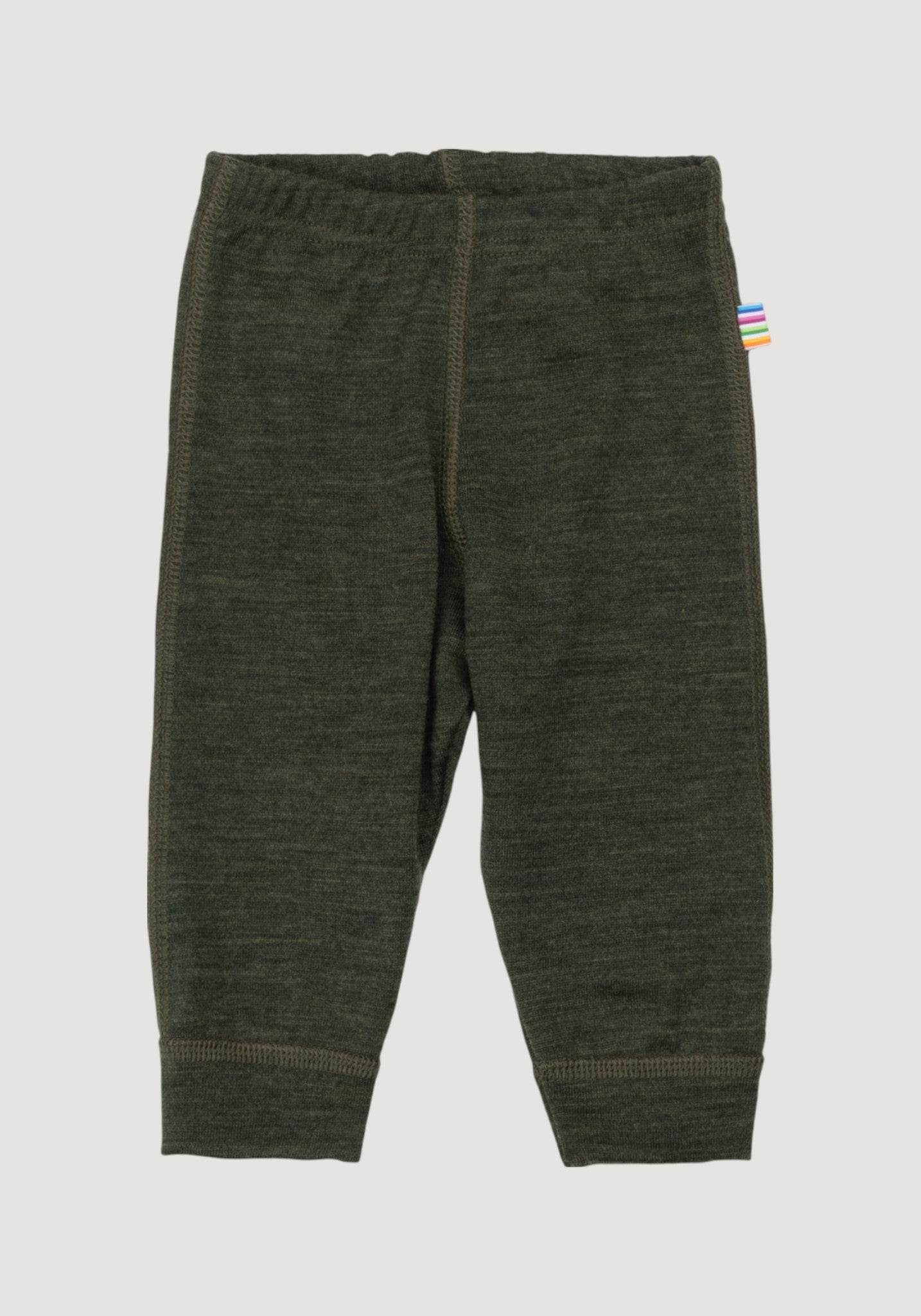 Colanți lână merinos - Single Wool Melange Moss Green