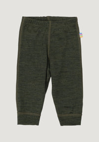 Colanți lână merinos - Single Wool Melange Moss Green