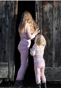 Colanți seamless din lână, mătase și bumbac - Dusty Rose Cosilana HipHip.ro