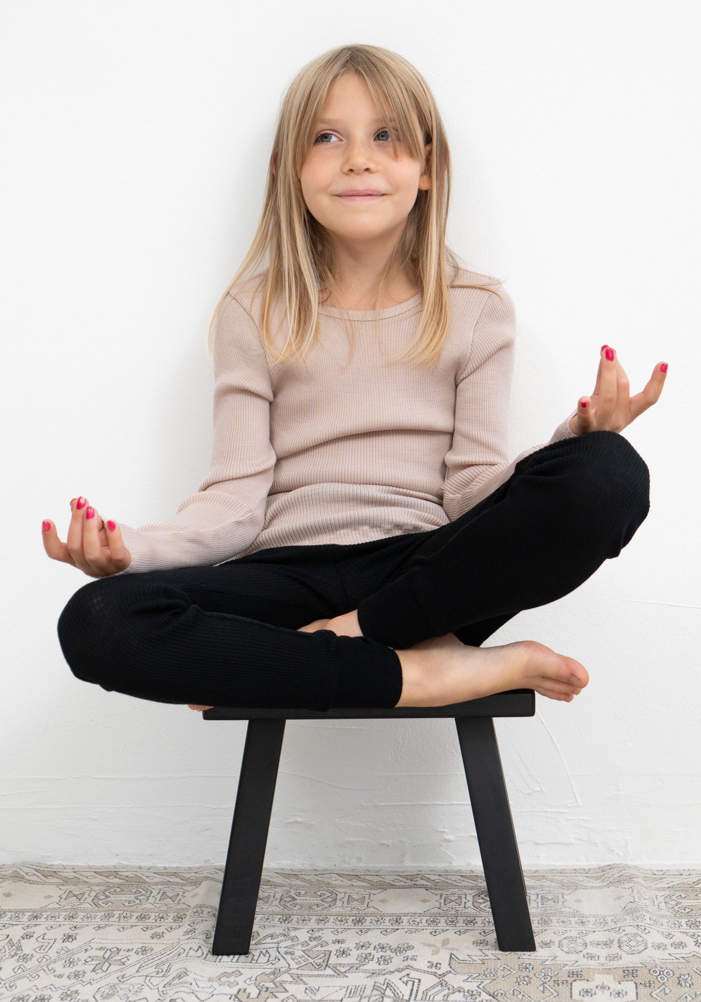 Colanți seamless lână merinos - Active Black