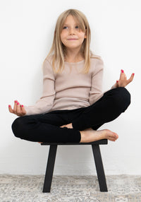 Colanți seamless lână merinos - Active Black