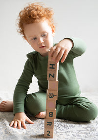 Colanți seamless lână merinos - Active Greenery