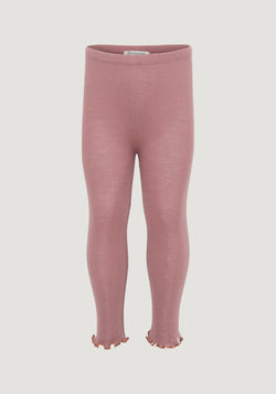 Colanți seamless lână merinos - Arona Frill Rose