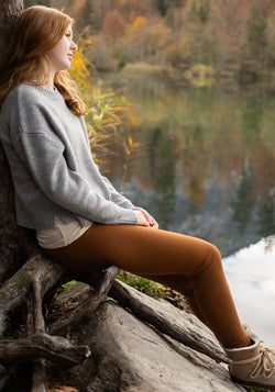 Colanți femei seamless din mătase - Greater Chocolate