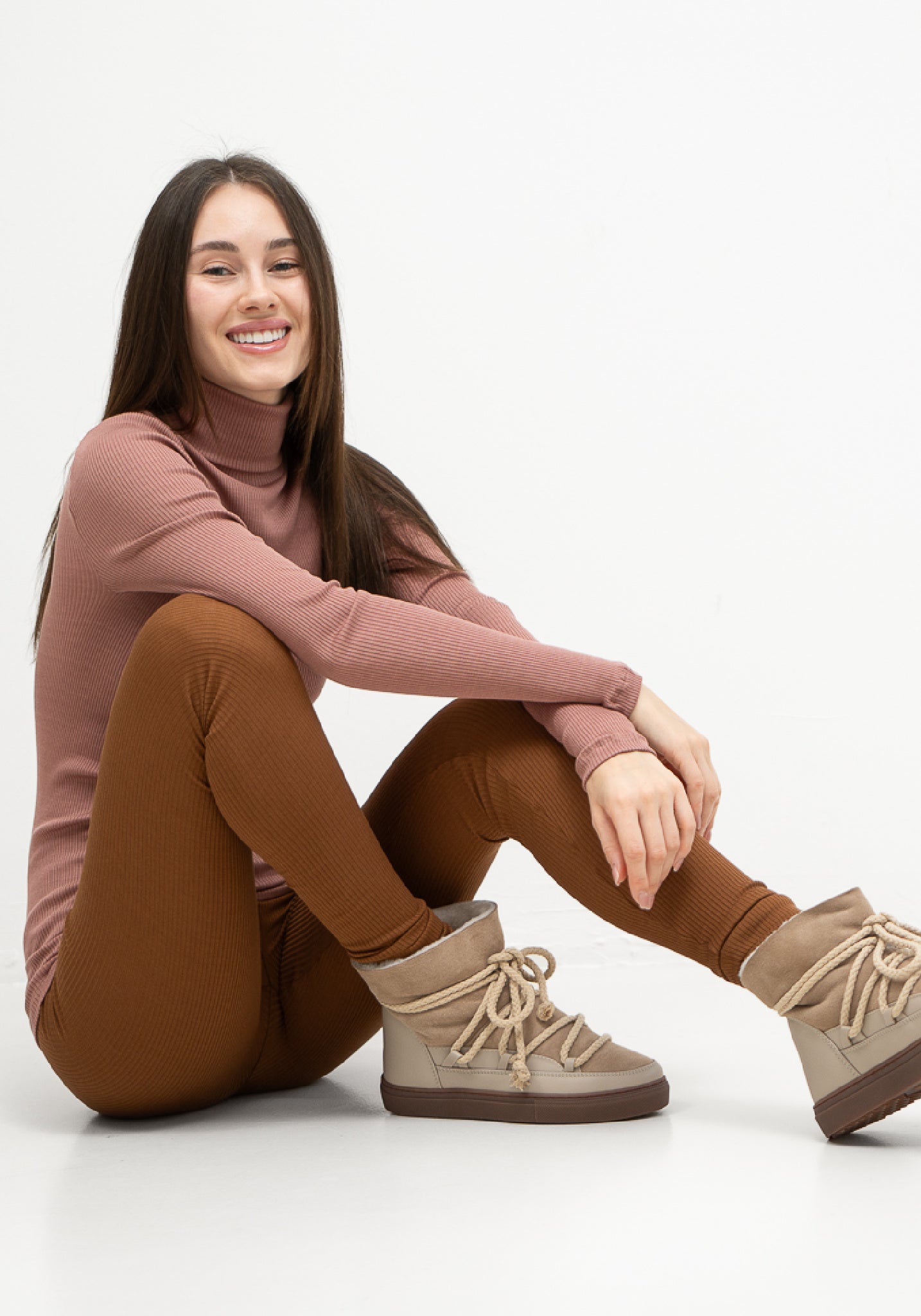 Colanți femei seamless din mătase - Greater Chocolate