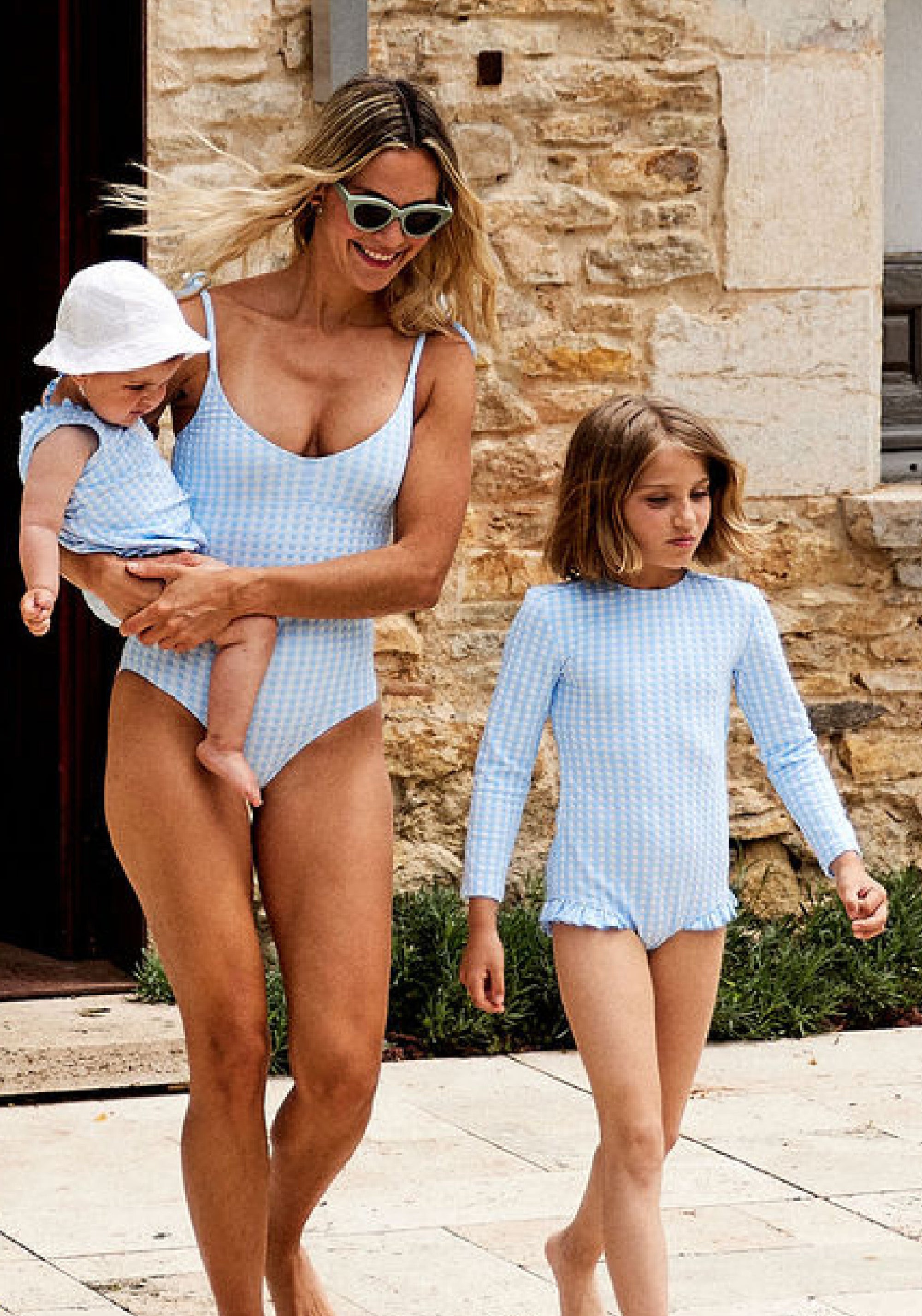 Costum baie femei protecție UV - Julia Vichy Sky