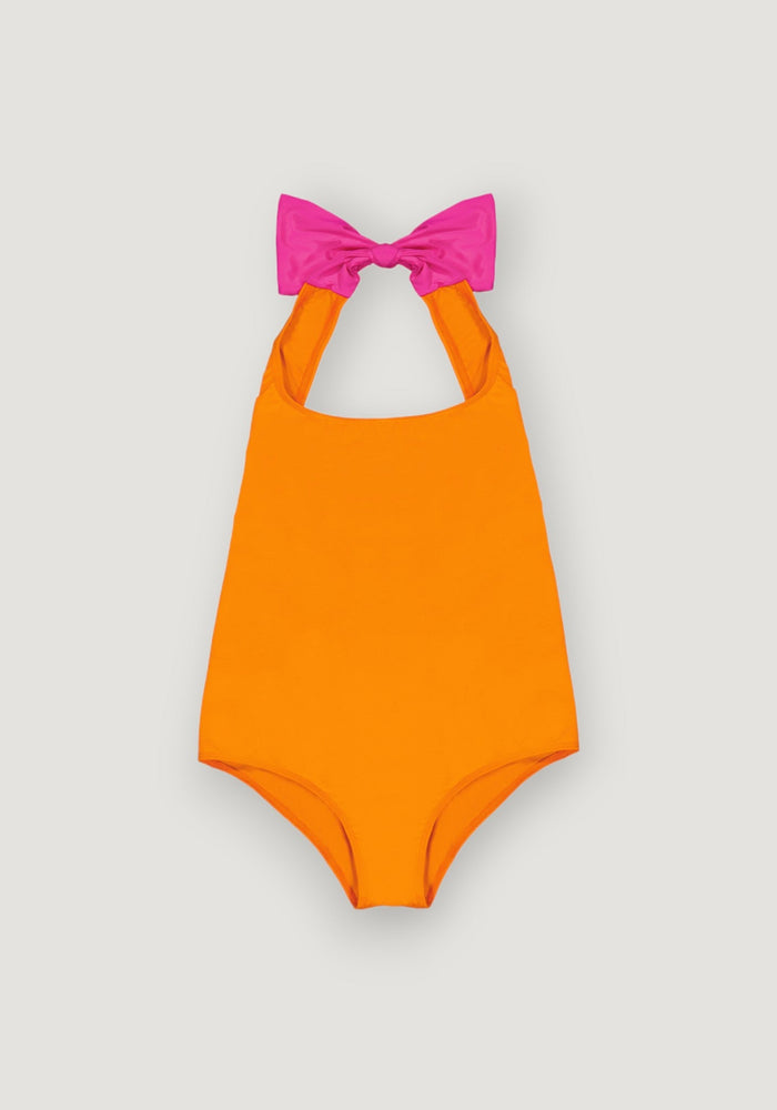 Costum baie protecție UV - Zita Tangerine Canopea HipHip.ro