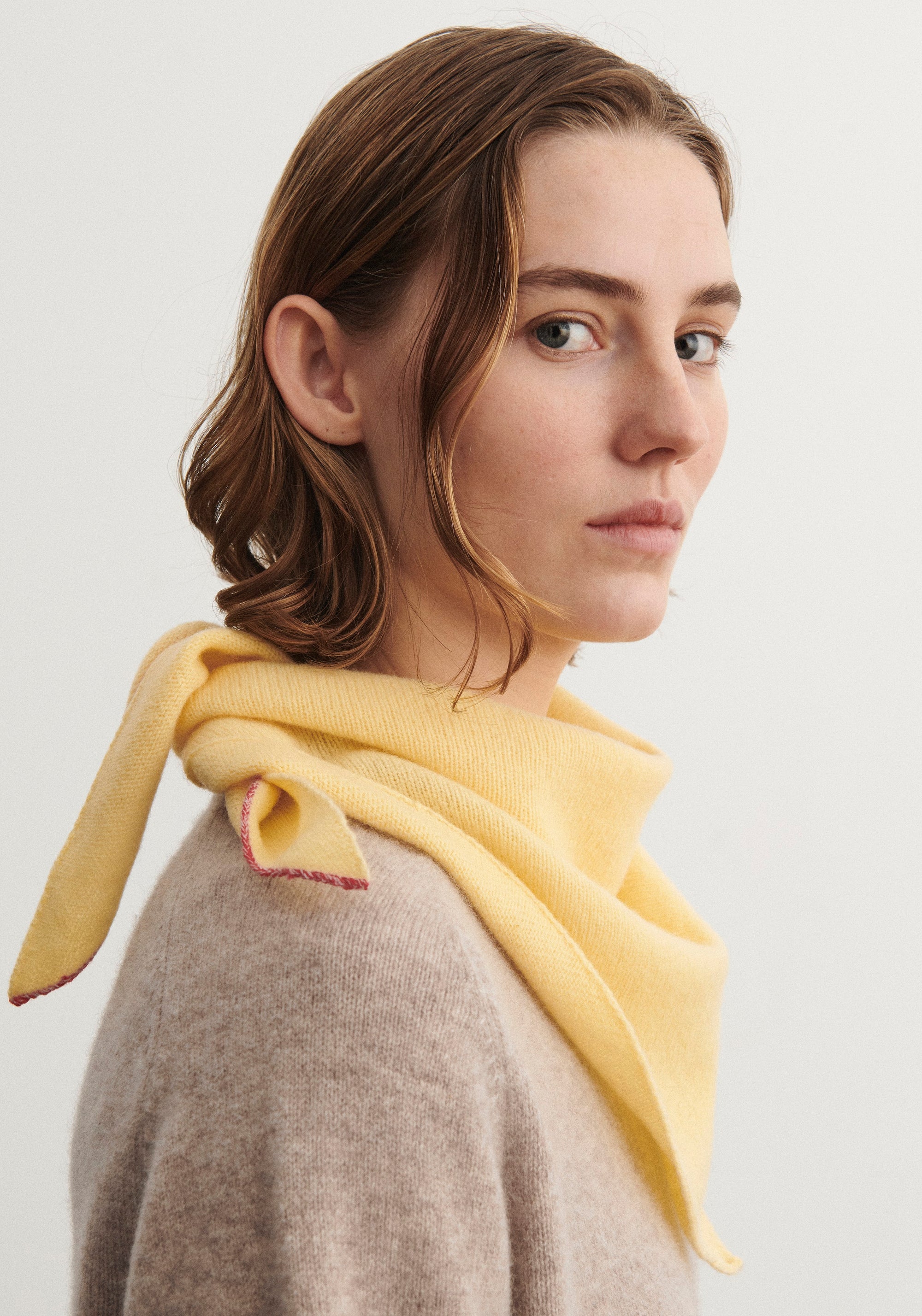 Eșarfă din lână - Wheat