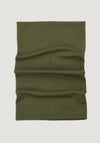 Fular circular bărbați din lână merinos și mătase - Camo Olive