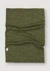 Fular circular femei din lână merinos - Basic Dark Olive onesize adulti