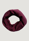 Fular circular lână merinos - Cherry
