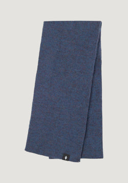 Fular din lână merinos, mătase și bumbac - Dark Denim Pure Pure HipHip.ro