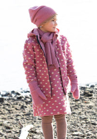 Fular din lână merinos, mătase și bumbac - Dusty Pink Pure Pure HipHip.ro