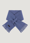 Fular fleece din lână merinos - Smoke Blue