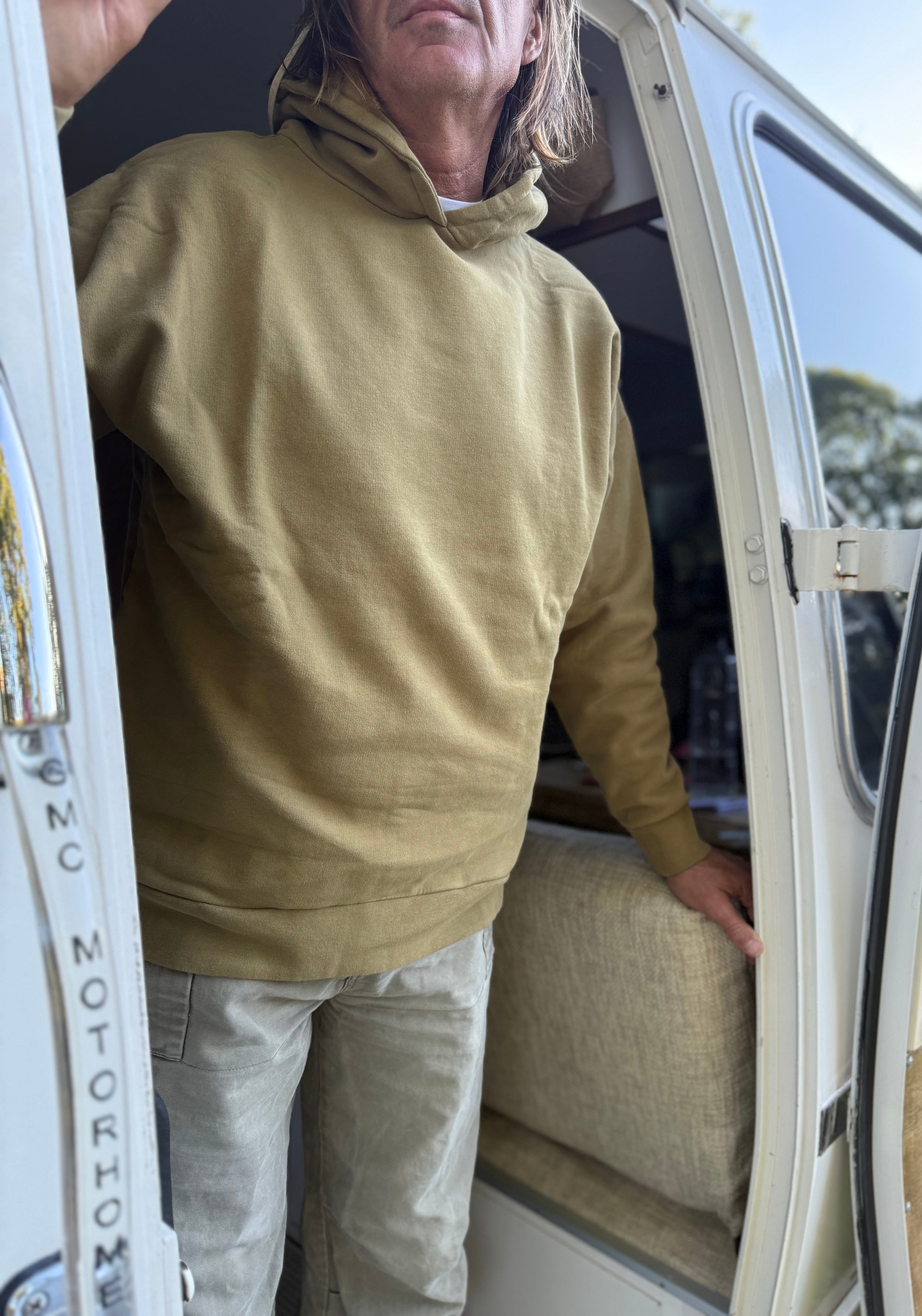 Hanorac adulți molton din bumbac - Sueter Dull Gold