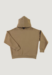 Hanorac fleece unisex din bumbac - Sueter Dull Gold