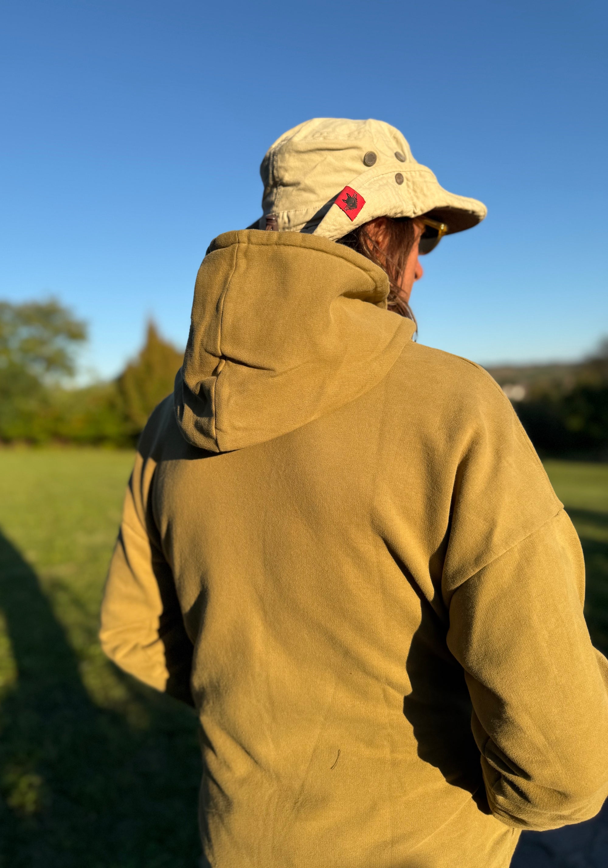 Hanorac adulți molton din bumbac - Sueter Dull Gold