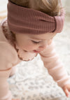 Headband seamless dublat din mătase - Bi Antique Rose
