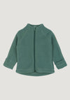 Jachetă fleece cu mănuși din lână merinos - Balsam Green
