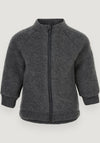 Jachetă fleece din lână merinos - Anthracite Melange Mikk-line HipHip.ro