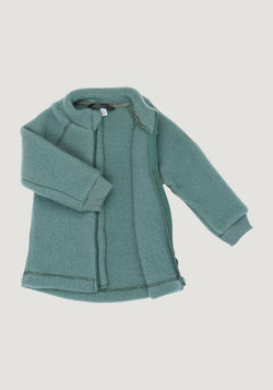 Jachetă fleece din lână merinos - Balsam Green