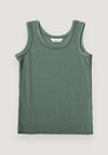 Maiou lână merinos - Single Wool Dark Green 90